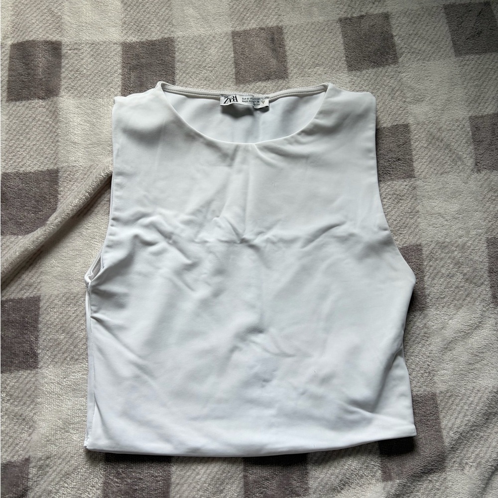 Zara Classic White Tank Top